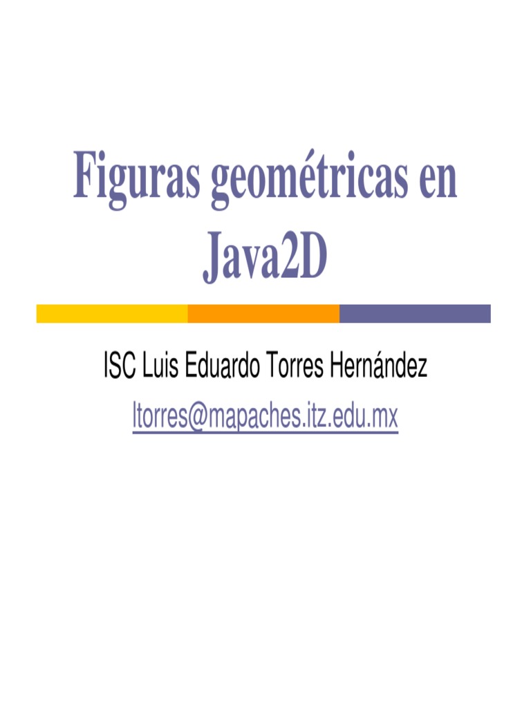 Figuras geométricas en Java2D | PDF | Curva | Objetos geométricos