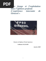 Le Forage Et L'exploitation Dans L'offshore Profond. L'expérience Innovante de Girassol