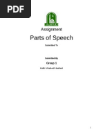 Download Parts of speech Assignment  by usmanrazzaq15 SN205699945 doc pdf