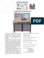 Spark Test Apparatus: Technical Parameters