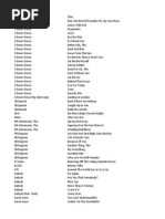 Franco's Karaoke Music by Artist | PDF | Musicians | Artists