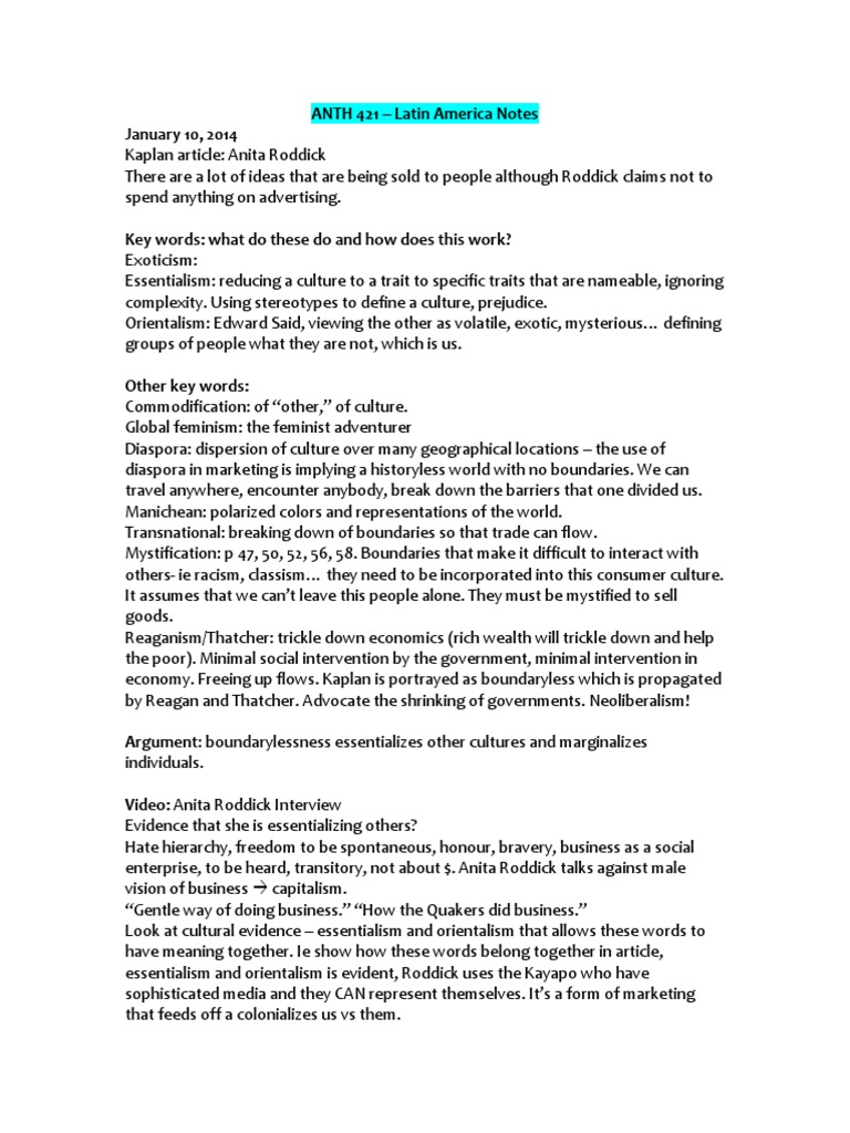 Anthropology of Latin America Insights | PDF | Politics | History