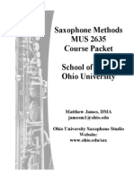 Saxophone Methods Packet