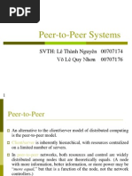 Peer to Peer Systems