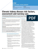 Learning Zone: Chronic Kidney Disease: Risk Factors, Assessment and Nursing Care