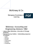 Mckinsey & company managing knowledge and learning case study ppt