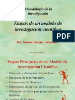 Etapas de Un Modelo de Investigación Científica