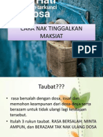 Cara Nak Tinggalkan Maksiat