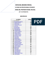 Notas Segundo Parcial I-13