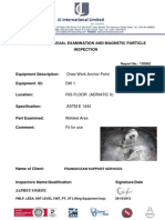 International Limited: Report For Visual Examination and Magnetic Particle Inspection