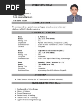 Curriculum Vitae