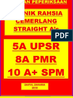 Rahsia Cemerlang Straight A Peperiksaan Upsr PMR SPM 2014