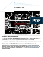 Power Transformer Turns Ratio Test