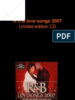 R'N'B Love Songs 2007 Limited Edition CD