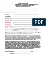 Sealed Bid Form 08-40