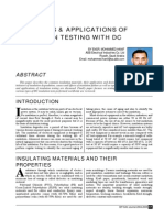 Principles & Applications of Insulation Testing With DC