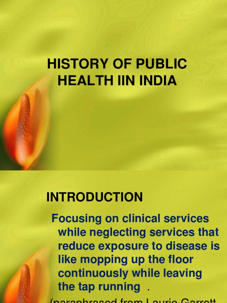 Evolution of Public Health in India | PDF | Public Health | Ayurveda