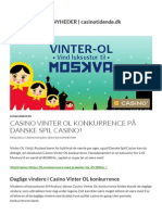 Casino Vinter OL konkurrence på Danske Spil Casino!
