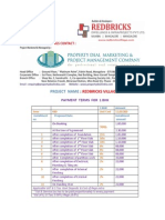 Project Name: Payment Terms For 1 BHK