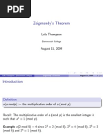 Zsigmondy Theorem Proof