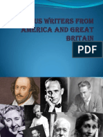 Famous Writers From America and Great Britain