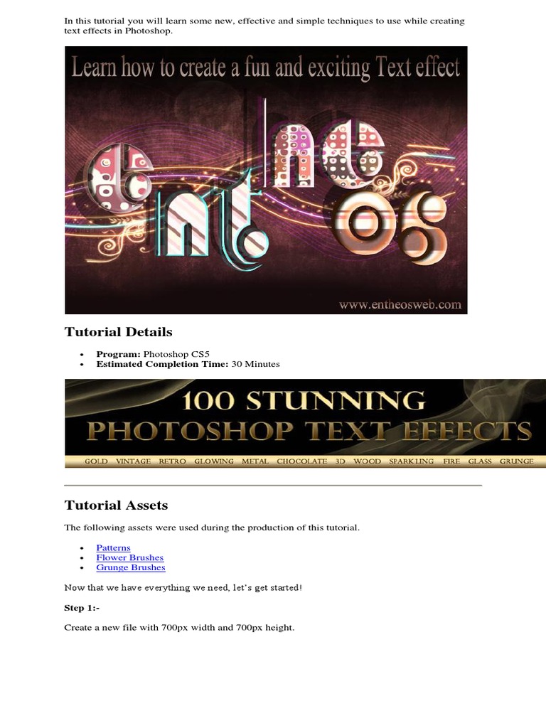 Tutorial Details: Program: Photoshop CS5 Estimated Completion Time: 30 ...