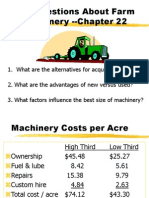 Key Questions About Farm Machinery - Chapter 22
