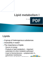 Lipid Metabolism I