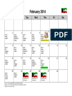 February Calendar