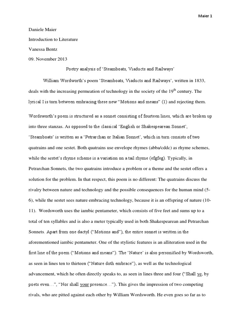 Steamboats Viaducts and Railways Analysis Download Free PDF