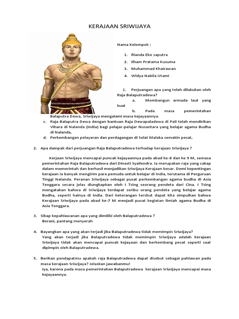 Kerajaan Sriwijaya Widi