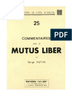 Hutin Serge Commentaire Sur Le Mutus Liber