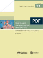 Compendium of Food Additive Specifications - Joint FAOWHO Expert Committee On Food Additives 74th Meeting 2011