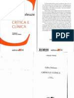 DELEUZE. Crítica e Clínica.