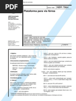 NBR 07964 - 1983 - Plataforma para Via Férrea