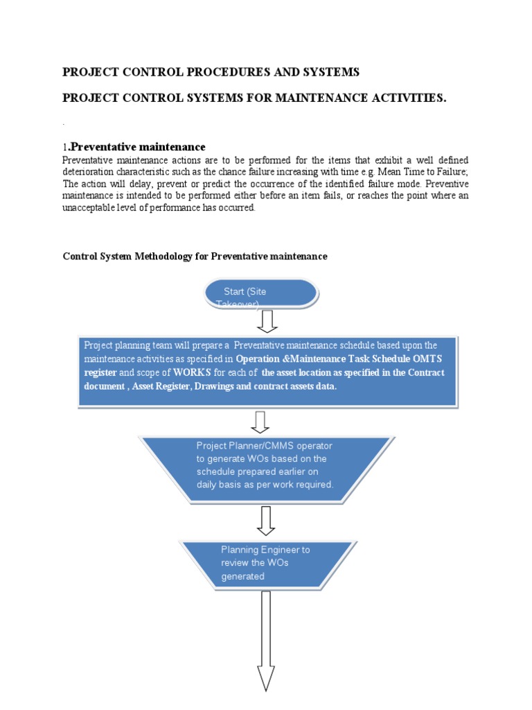 Project Control Procedures and Systems | PDF | Finance & Money ...
