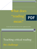 Teach Crit Reading