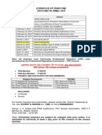 Schedule of Seminars (January To April 2014)