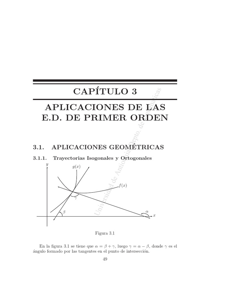 Aplicaciones De Las Edo De Primer Orden