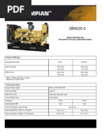 Download Caterpillar Olympian GEH 220-2- Technical Sheet by bobi156 SN205828851 doc pdf