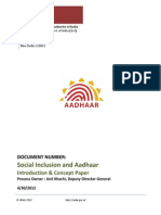 Concept Paper Social Inclusion AADHAR