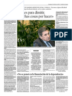 Entrevista a Ricardo Oliván, consejero de sanidad de la DGA, en Heraldo de Aragón (9/2/2014)