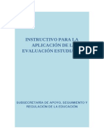 Instructivo para Evaluacion Estudiantil 2013-1