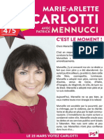 Lettre de Marie-Arlette Carlotti aux habitants des 4ème et 5ème arrondissements
