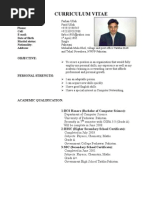 Farhan CV From Pakistan