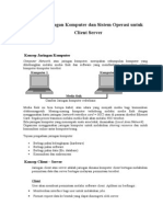 Konsep Jaringan Komputer Dan Sistem Operasi Untuk Client Server