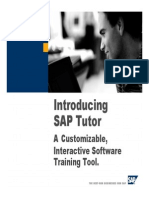 Introducing SAP Tutor: A Customizable, Interactive Software Training Tool