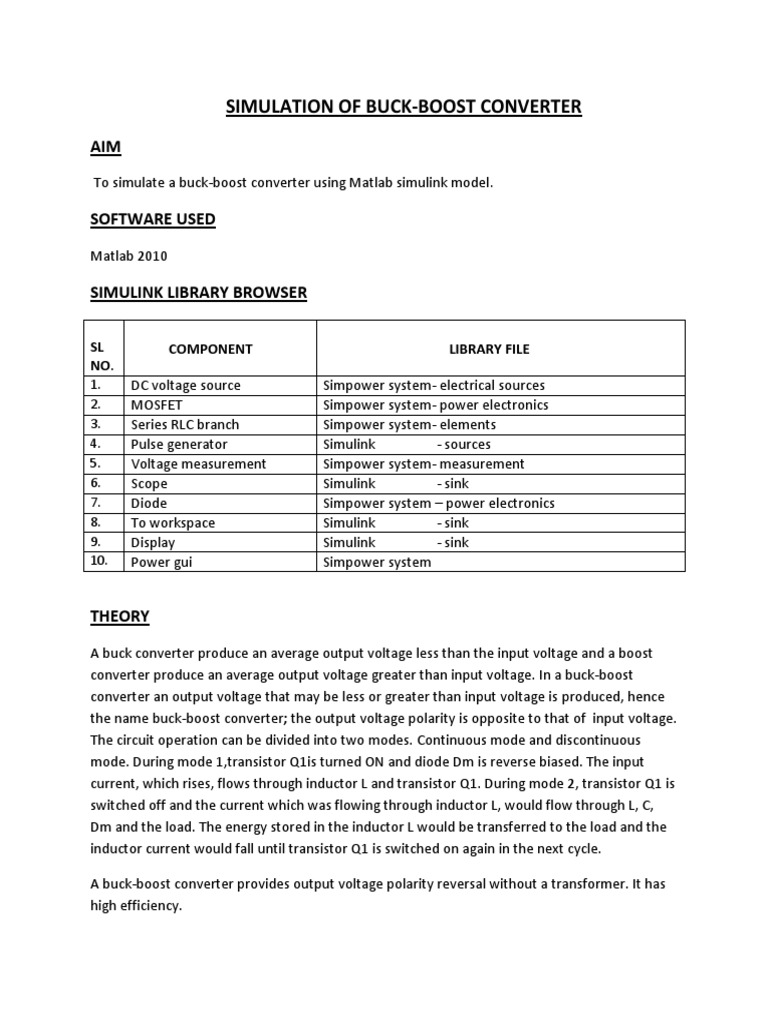 Boost Converter - MATLAB & Simulink