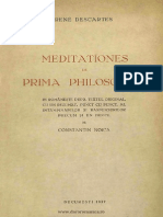 R.descartes,Meditationes de Prima Philosophia,Buc.,1937.