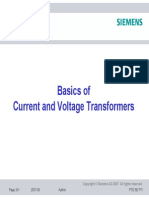 Basics of Current and Voltage Transformers - SIEMENS